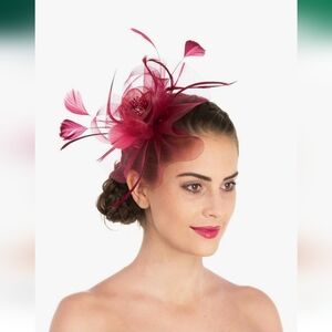 Lucky Leaf Women Girl Hair Clip Hairpin Hat Feather Cocktail Wedding